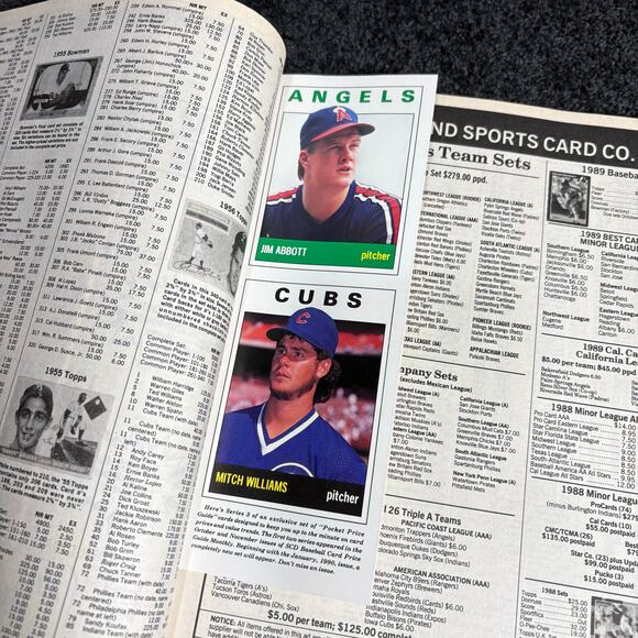 Baseball Card Price Guide Set of 4 Vintage Magazines w/ Card Inserts - 1998-1990 - Picture 7 of 16